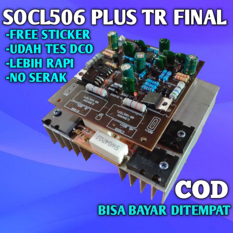 SOCL 506 PLUS FINAL POWER AMPLIFIER 2 SET TRANSISTOR TOSHIBA 5200 1943 SOCL 506 SIAP PAKAI