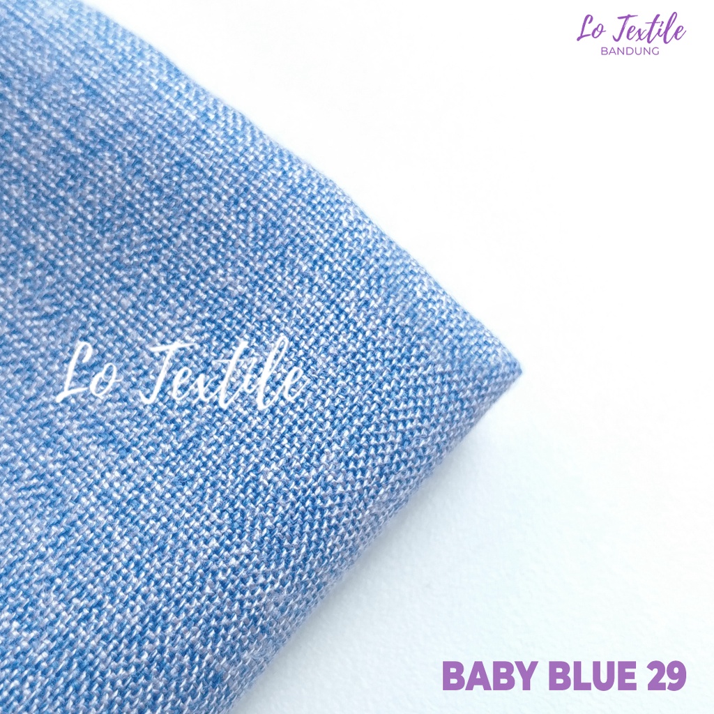 Kain Katun Madinah Fodu 0.5 Meter (Seri 1) - Bahan Cotton Madina Medina-Baby Blue - 29