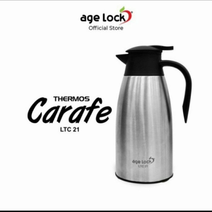 Age Lock Termos Air Thermos Carafe 2000ml 2L LTC 21 - Clear Stainless  Thermos Carafe Stainless Steel