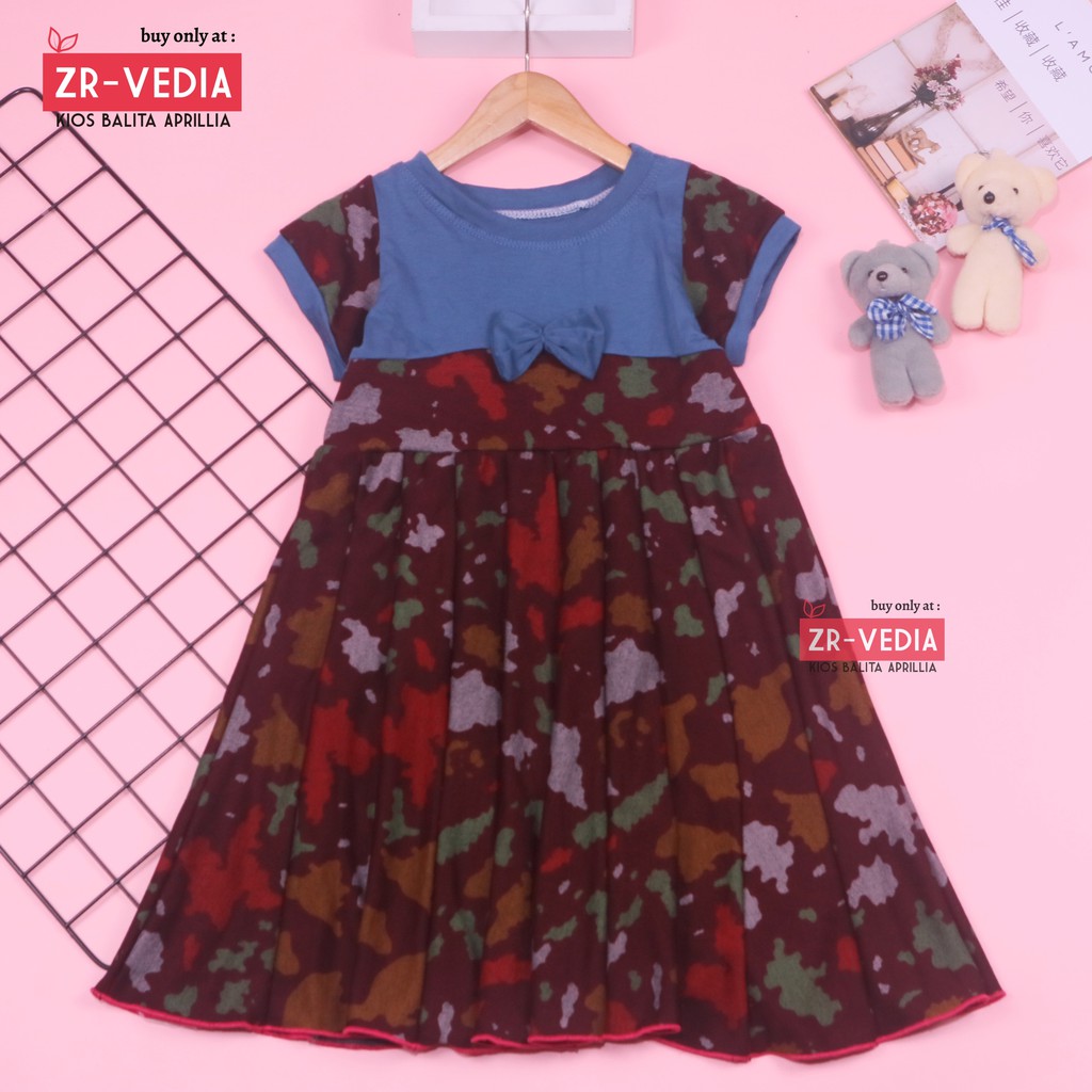 Dress Kelly 5-6 Tahun / Dres Pesta Murah Grosir Baju Balita Perempuan Gaun Anak Cewek Harian Import