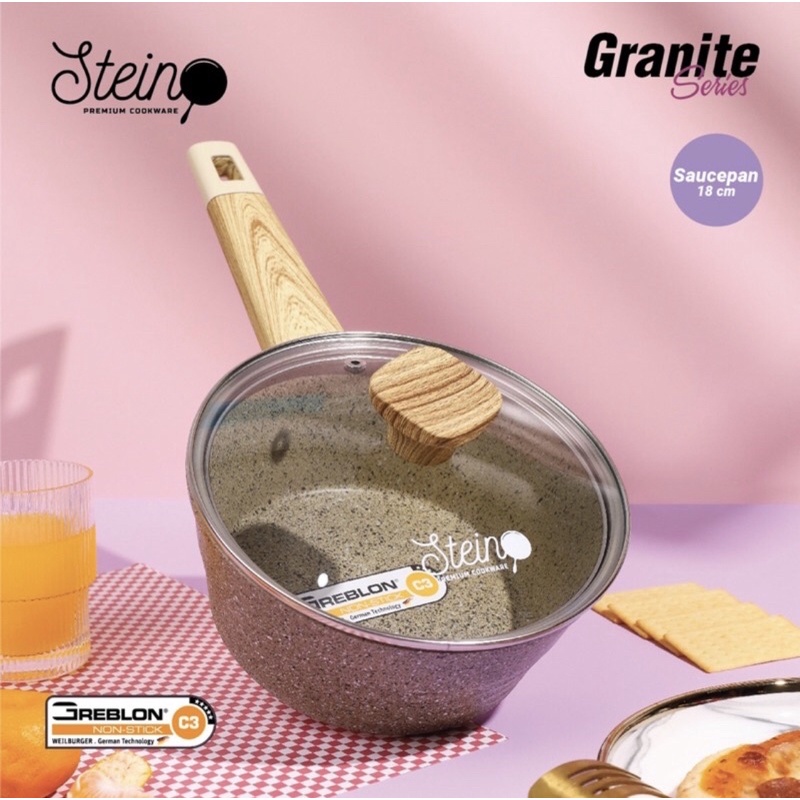 SAUCEPAN 18 WITH LID STEINCOOKWARE/STEINCOOKWARE SAUCE PAN 18CM WITH LID/PANCI MASAK STEINCOOKWARE