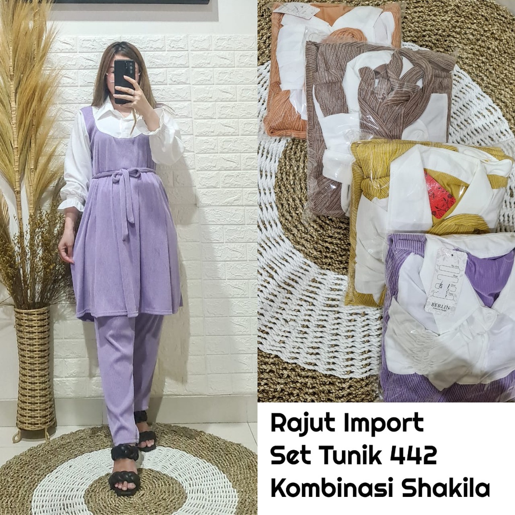 Rajut Import Set Tunik 442