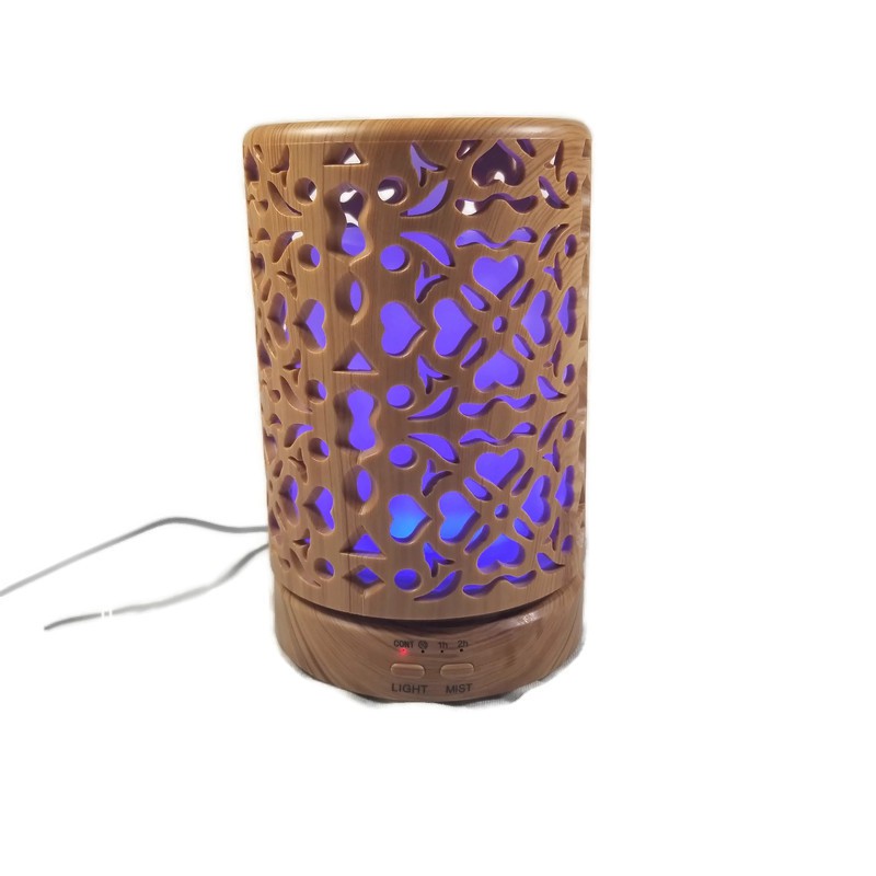 H52 - Wooden Humidifier Aroma Diffuser 7 Color LED 150ML - KJR-071