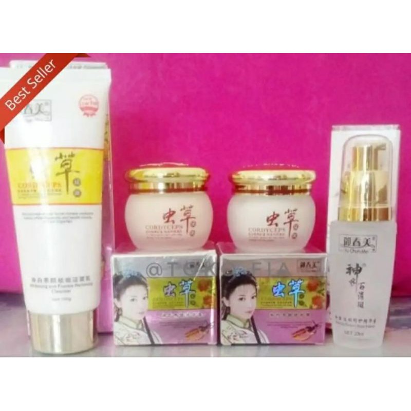 Cream Paket Yu Cun Mei Cordyceps Original 4In1 Perawatan Wajah