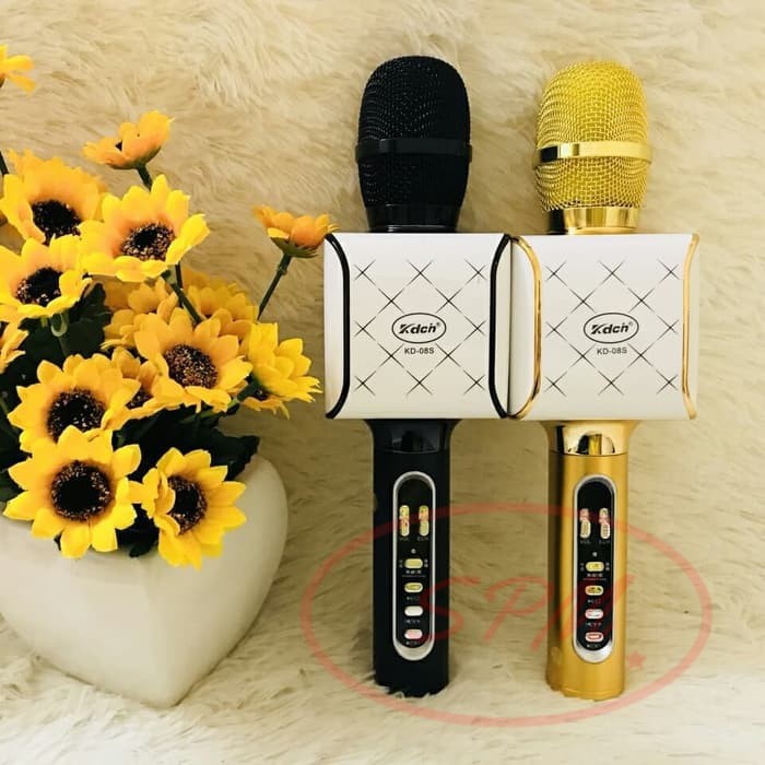 Mic Karaoke KD-08S / Microphone Bluetooth Kdch-08s / Microphone Portable bisa Turn off suara Vocal