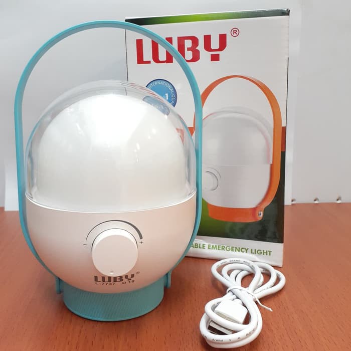LUBY L7737 - Lampu Bola Emergency 4.5Watt 3600mAh Tahan 8Jam