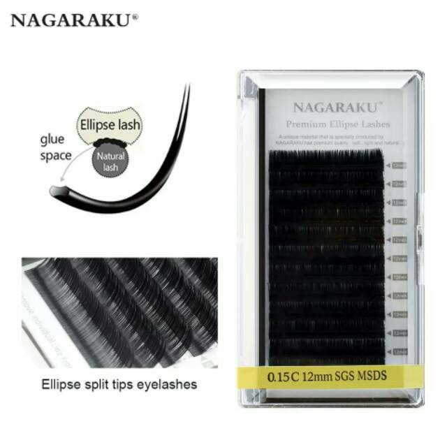 NAGARAKU PREMIUM ELLIPSE LASHES 15M