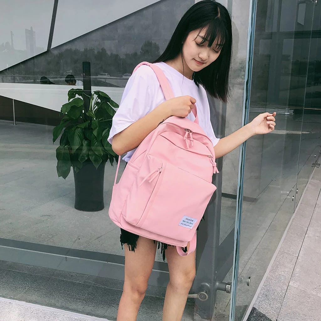 Twenty Bag - Tas Ransel Sekolah Anak Wanita Dan Pria Untuk Anak PAUD TK SD SMP REMAJA Terbaru 2021 Kekinian Motif Carakter MIN TAO BAG Korean Sytle Bahan Canvas