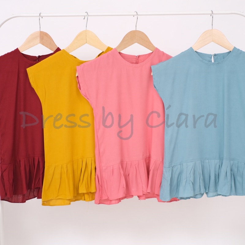 DASTER ANAK RAYON PREMIUM/ DASTER ANAK REMPEL / DRESS ANAK RAYON