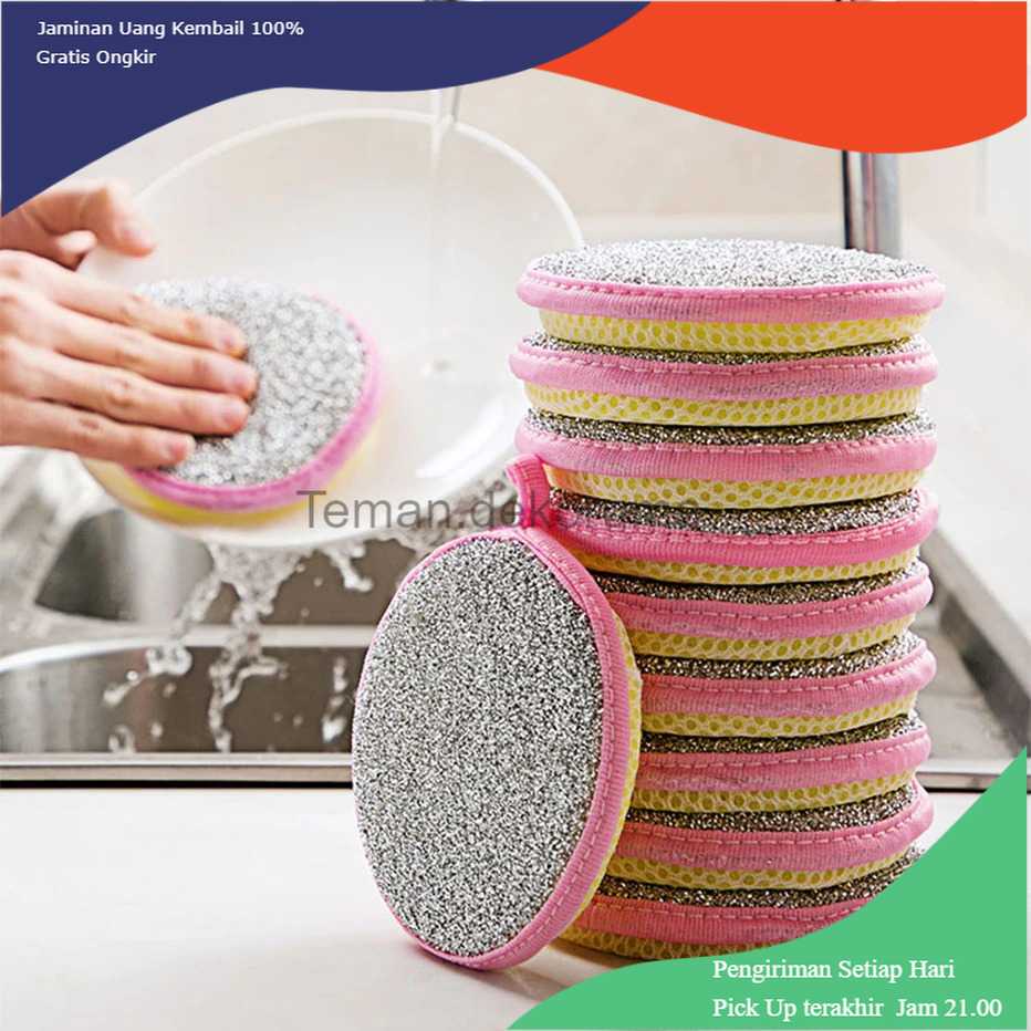 TD-DDG XIN YUAN Spons Cuci Piring Double Sides Cleaning Sponge 3PCS - XY-0186