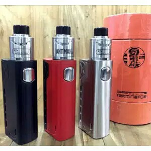 Paket Vapor Siap Ngebul TESLA TERMINATOR 90w Fapor Vape Fape RDA Rokok Elektrik Kebul + Batre3