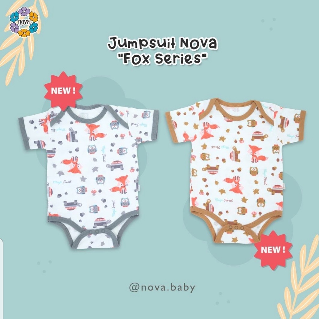 [Size 0-9m] Nova Baby Jumper Segitiga Motif Bayi Perempuan &amp; Laki - Laki