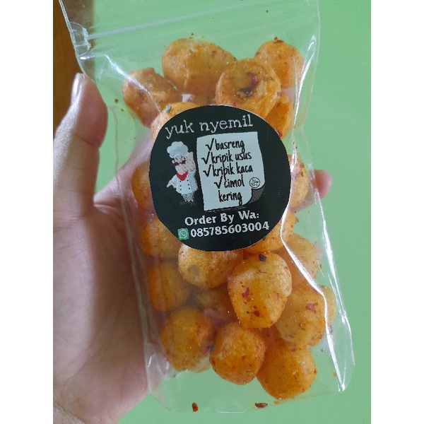 Cimol Kering Cimol 70 Gram Cimol Kering Pedas Daun Jeruk Cimol Pedas Daun Jeruk Cimol