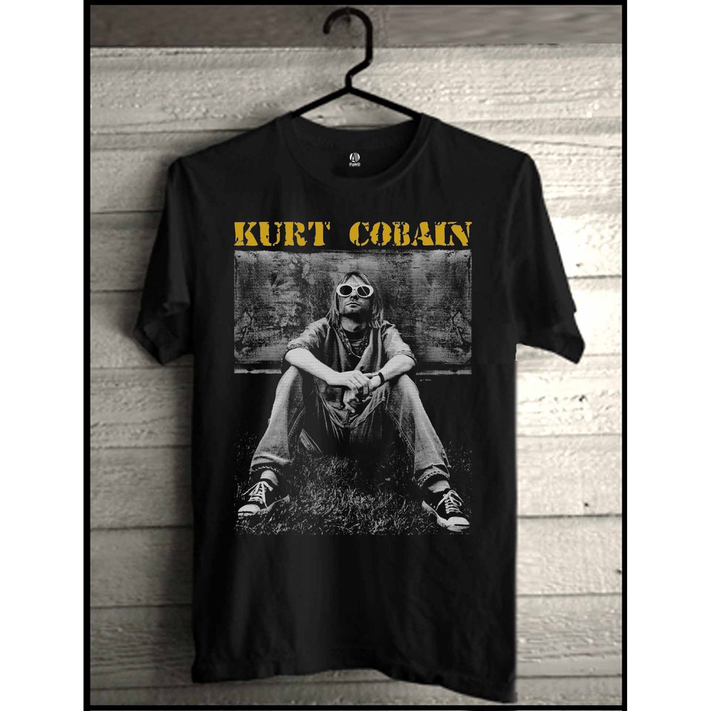  kaos Kurt Cobain band nirvana musik baju distro pria 