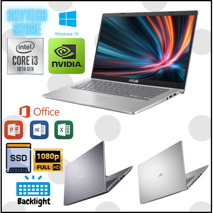 ASUS VIVOBOOK A516JP INTEL CORE i3 1005G1 RAM8GB SSD256GB NVIDIA MX330 W10 & OHS 2019 ORIGINA