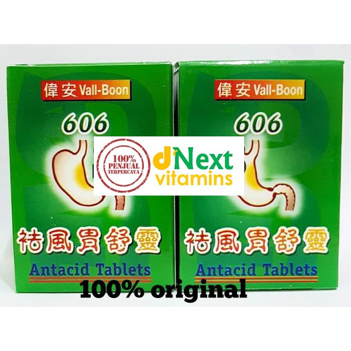 Vall-Boon 606 Antacid Tablets ( Obat Maag )