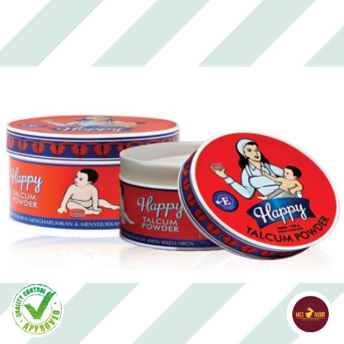 Bedak Happy Talcum Baby 150 gr - Bedak bayi Tempoe Doloe