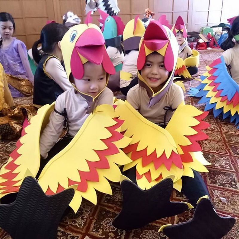 Jual kostum ayam 1 set kepala dan sayap Shopee Indonesia