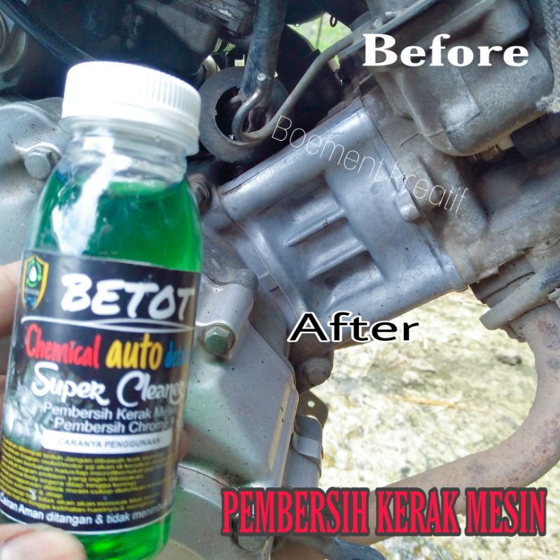 Pembersih kerak mesin motor &amp; mobil / pembersih chrome / penghilang noda membandel mesin