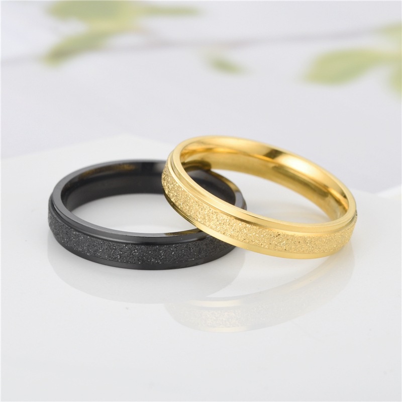 Cincin Jari Bahan Stainless Steel Untuk Pria Dan Wanita