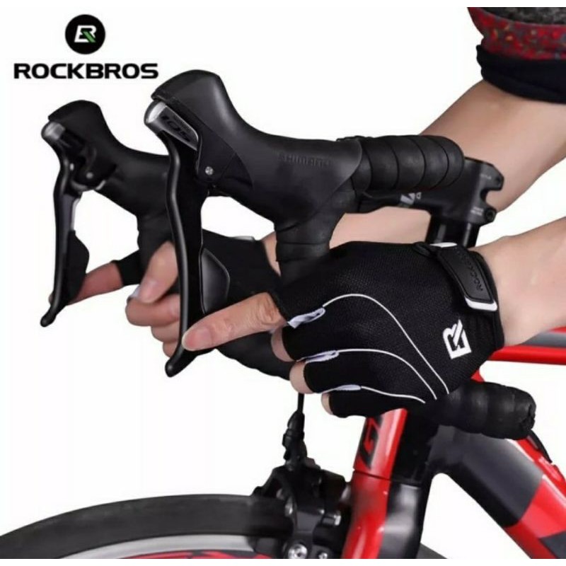 Sarung Tangan Half Finger Rockbros S107 - Half Finger Bike Glove