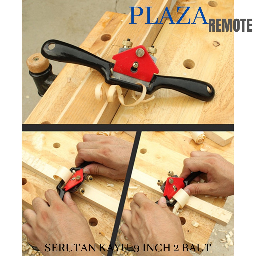 SERUTAN KAYU MANUAL WOOD PLANER 9 10 INCH 2 BAUT KETAM MINI