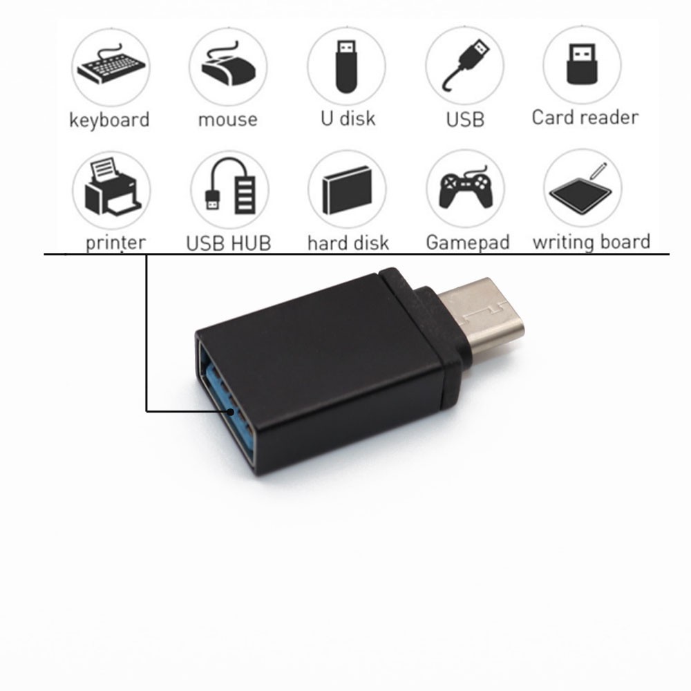 Adapter Konverter OTG USB 3.0 Ke Tipe-C Untuk MacBook Pixel Lumia