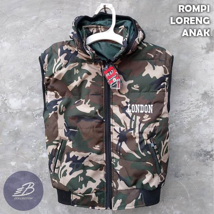 Jaket Hoodie Anak Cowok Murah Bagus Lucu Jacket Anak Laki Laki 3799YD Rompi Army Parasut Despo Teb
