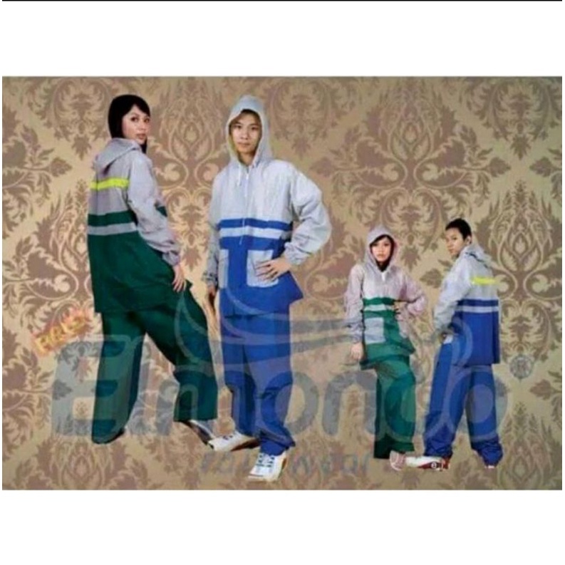 jas hujan celana set elmondo / jas hujan ponco elmondo