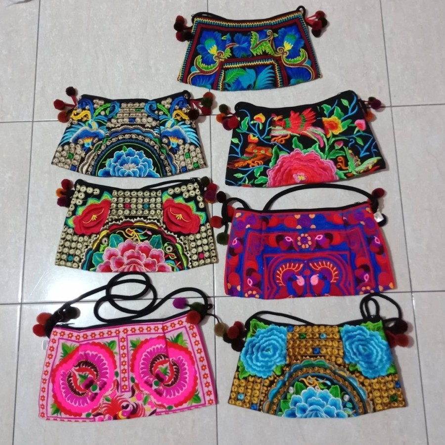 Tas selempang bangkok bordir mini