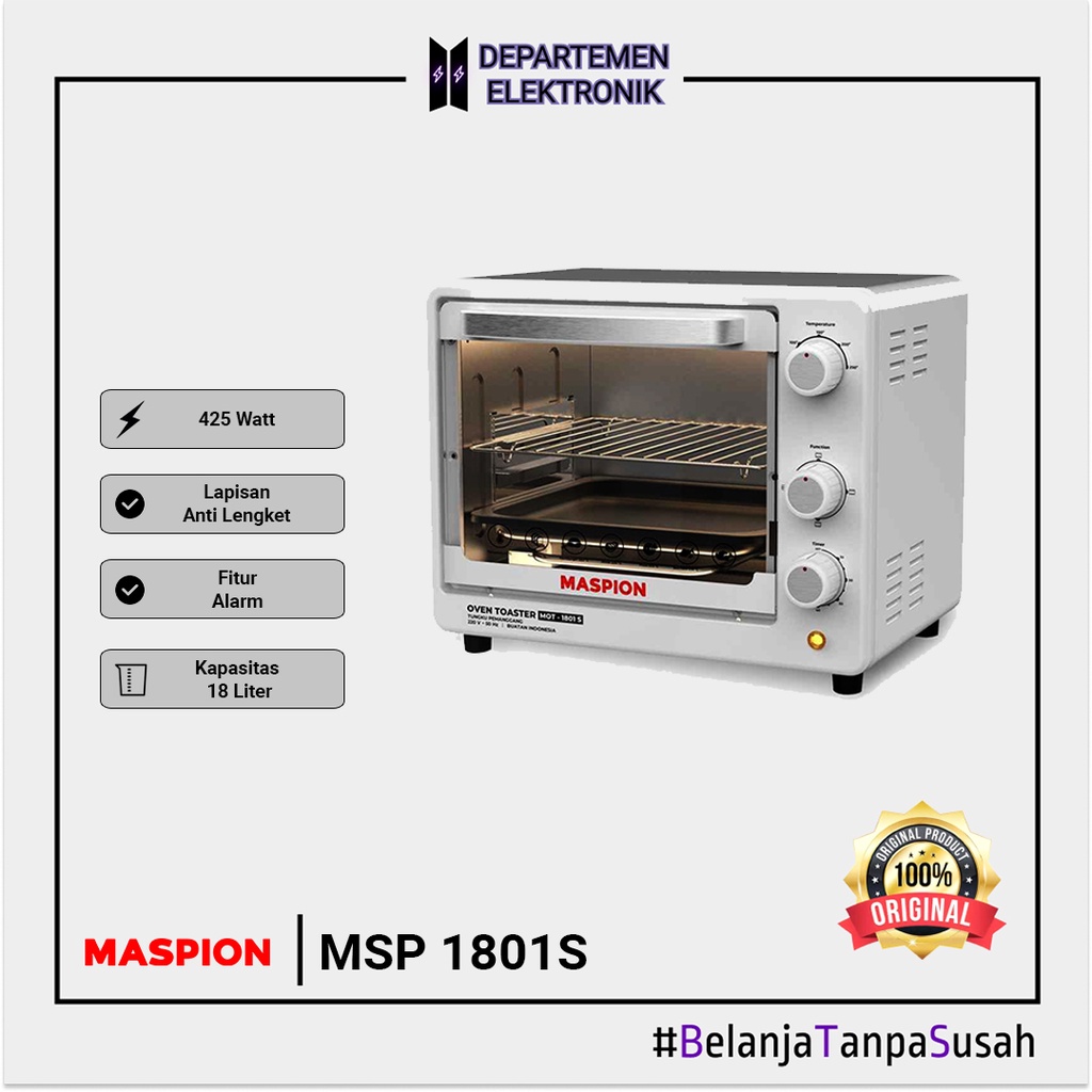 OVEN MASPION MOT-1801 S / MOT 1801 S 18 Liter