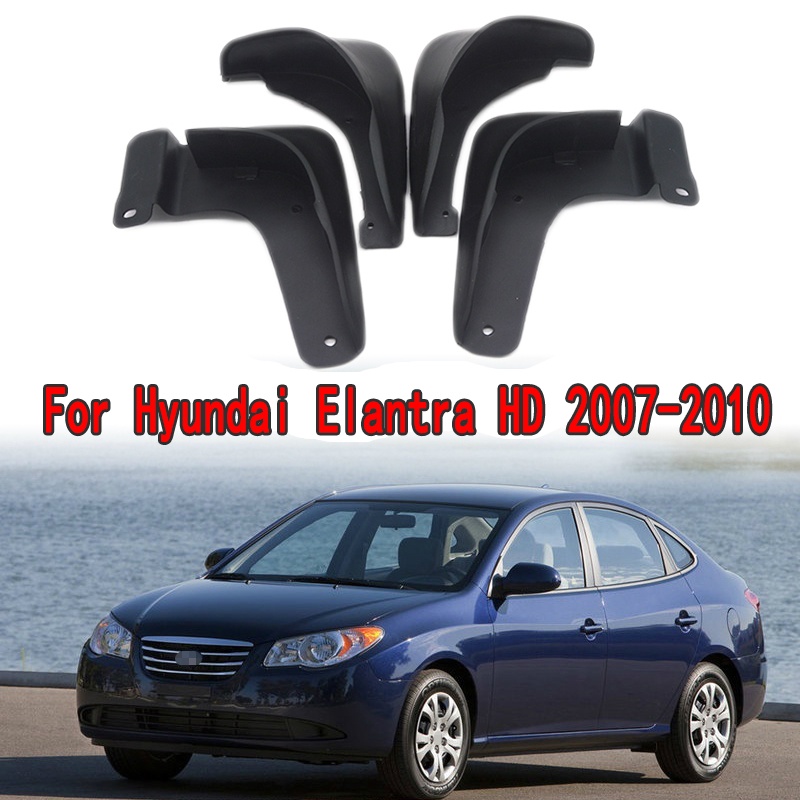 1 Set Mud Flap Pelindung Splash Untuk Fender Mobil Hyundai Elantra HD 2007-2010