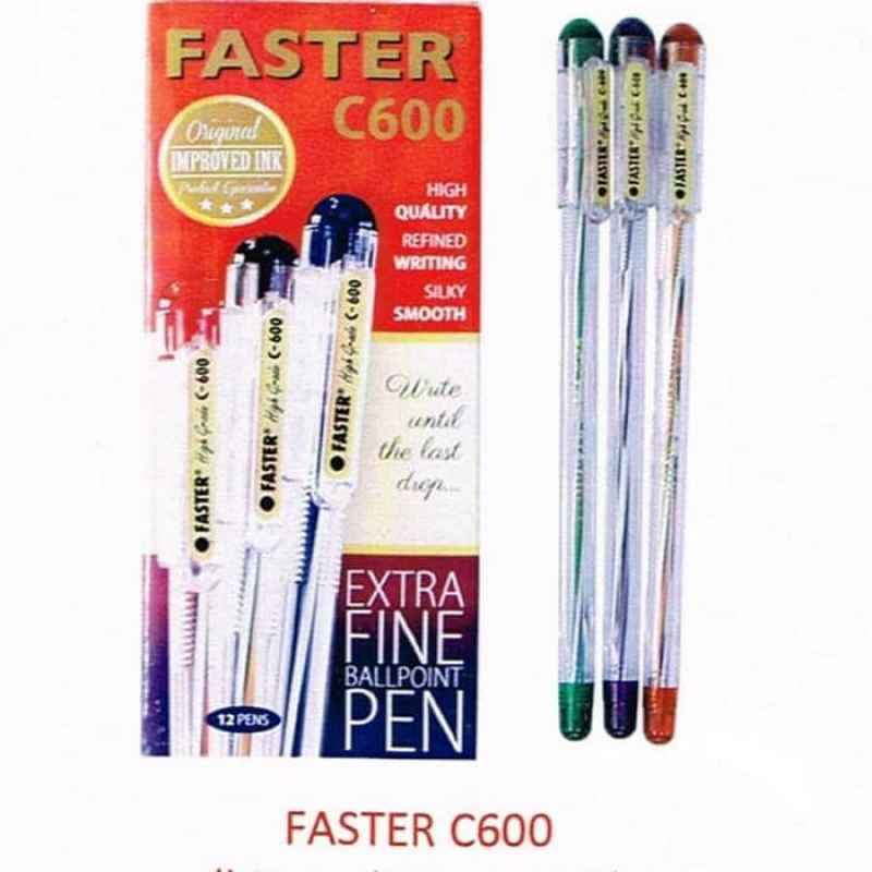 Pulpen / Bulpen faster c600 Isi 12 pcs