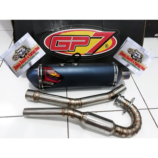 Knalpot CRF 150 GP7 Predator Ballistic standar kompetisi-Knalpot GP7 CRF 150