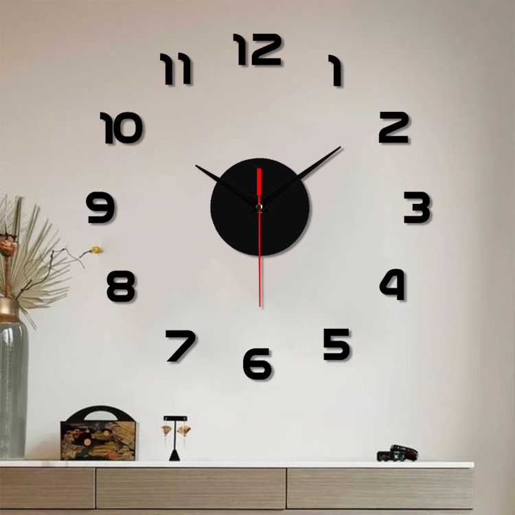 TD-DCB EMOYO Jam Dinding DIY Wall Clock Model Simple 30 CM - DIY-201