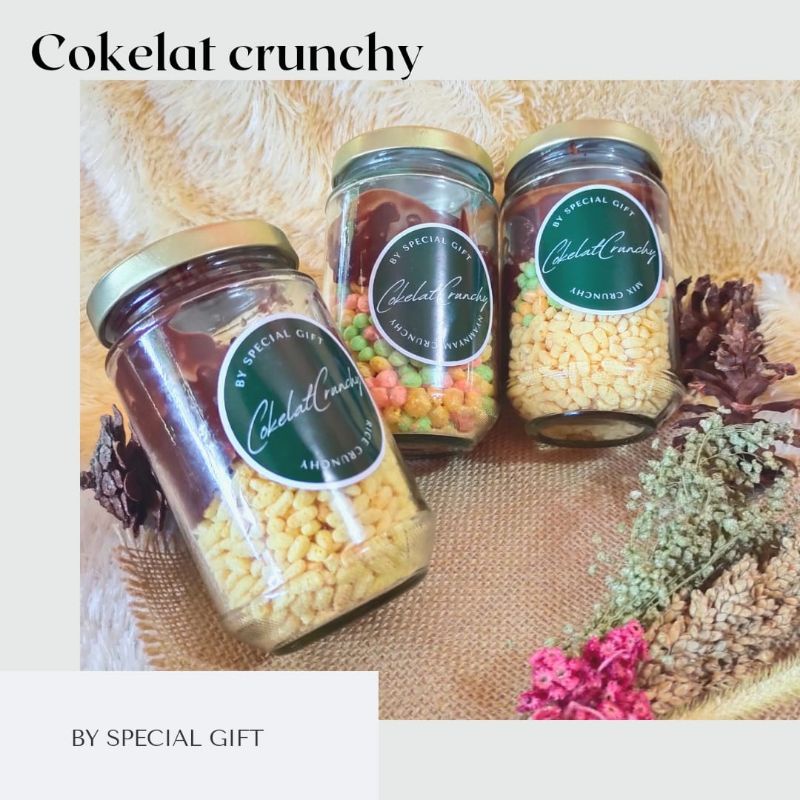 

CRUNCHY CHOCO JAR | RICE CRISPY | CHOCO CRUNCHY | CAMILAN COKELAT | COKLAT LUMER CRUNCHY
