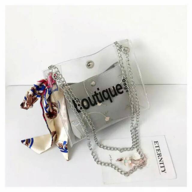 Boutique tas transparan