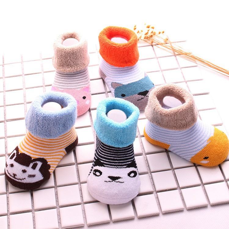 HappyOliver CHOKY ANIMAL Kaos Kaki Anak Bayi Laki Laki Perempuan Newborn - 2 Tahun Import