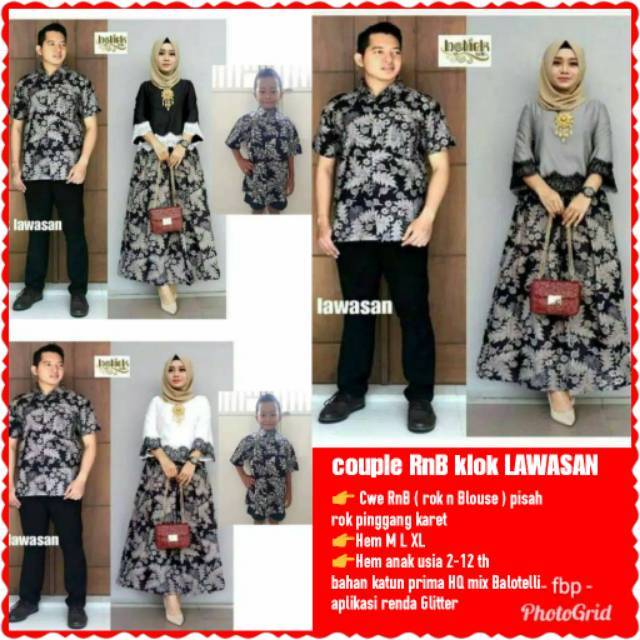 Couple rok n blouse arsyila klok lawasan