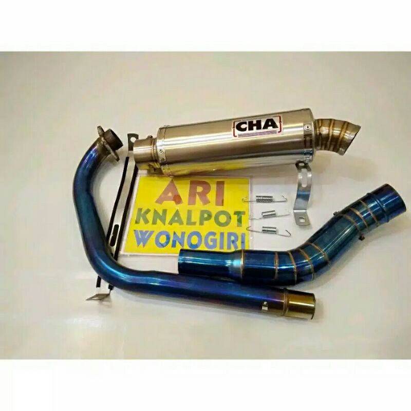 knalpot kidal CHA leher bluemoon satria Fu fi GSX Vixion R15 Scorpio Jupiter MX king