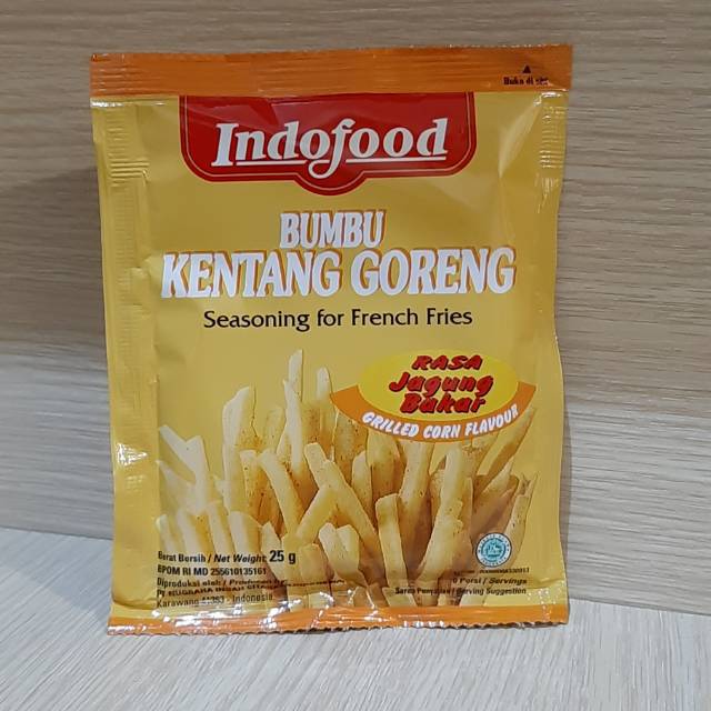 

Bumbu Kentang Goreng Rasa Jagung Bakar Indofood 25 gr