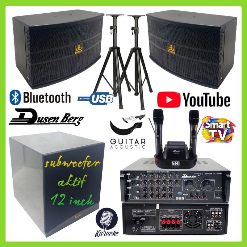 Paket Subwoofer 12 Inch Speaker DUSENBERG 10 Inch Karaoke Youtube