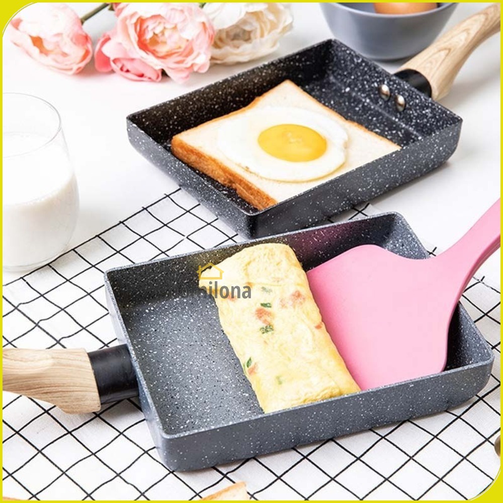 Panci Penggorengan Telur Tamagoyaki Omelet Egg Fyring Pan Non-stick - Walfos W0697 - Gray