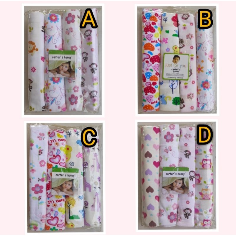 Bedong Bayi Carter isi 4 pcs