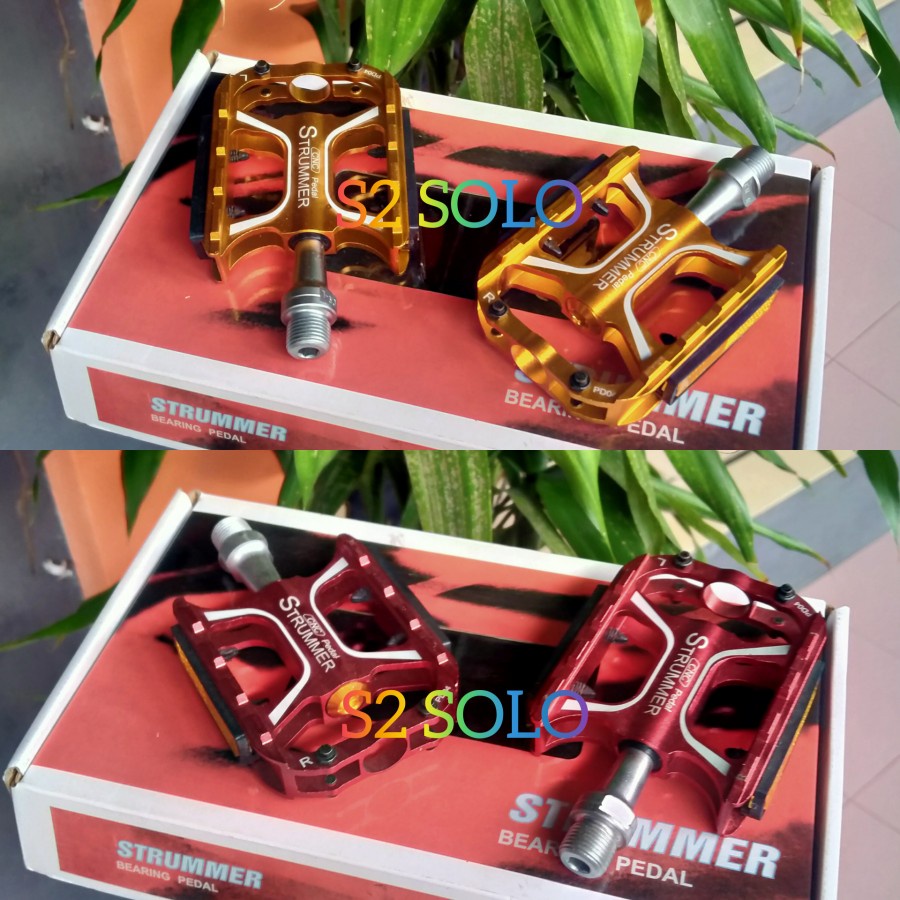 Pedal strummer PD 04 bearing - pedal sepeda MTB Seli roadbike federal - pedal alloy
