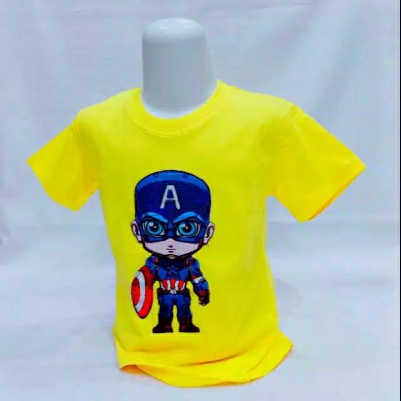 KAOS ANAK LAKI LAKI MOTIF KARTUN AVENGER UMUR 1-10 TAHUN