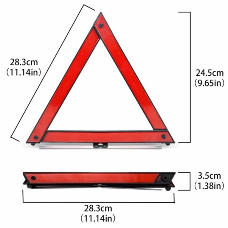 Segitiga Pengaman Mobil Reflektor Peringatan Darurat Emergency Hazard Bisa Nyala Di Gelap Malam Hari