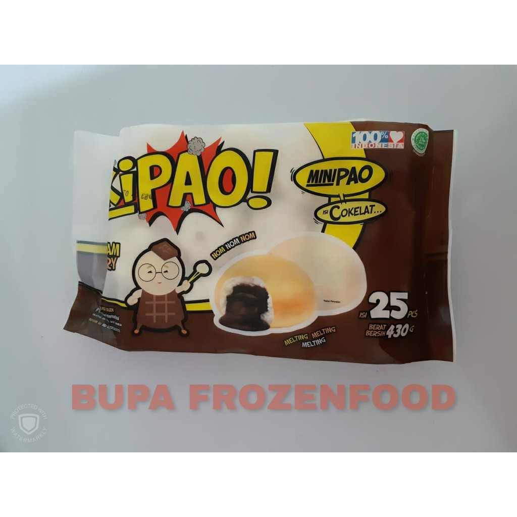 

KIPAO MINIPAO ISI 25 PCS RASA COKLAT - BUPA FROZENFOOD