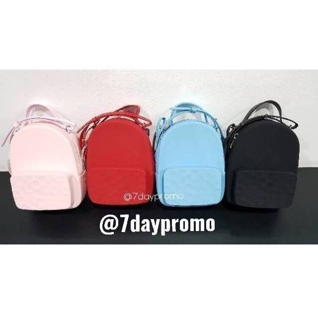 Tas Selempang Cantik Silikon Jelly Water Cube MINISO Bag Tas Impor