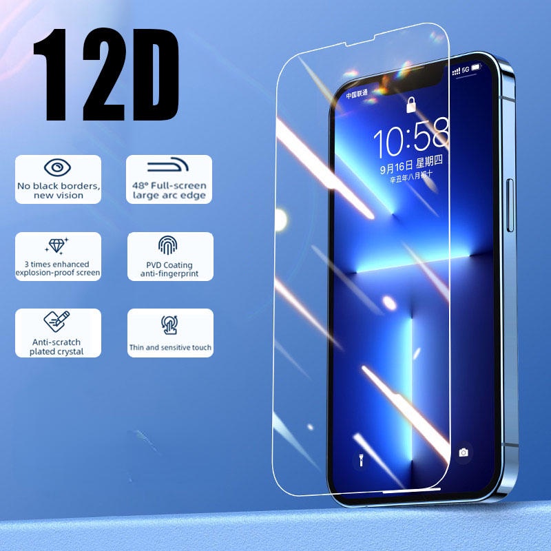 Pelindung Layar Tempered Glass Blu-ray HD Untuk iPhone 14 Pro Max 14 Plus 14Pro 14Plus